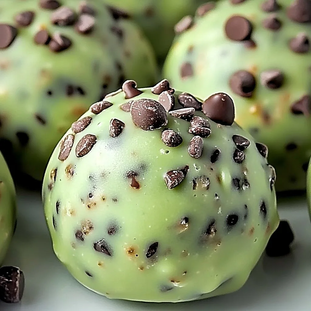 Mint Chocolate Chip Protein Balls