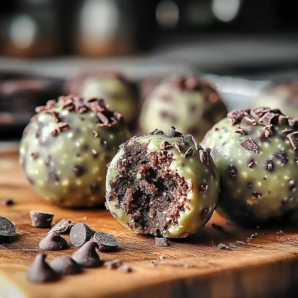 Mint Chocolate Chip Protein Balls
