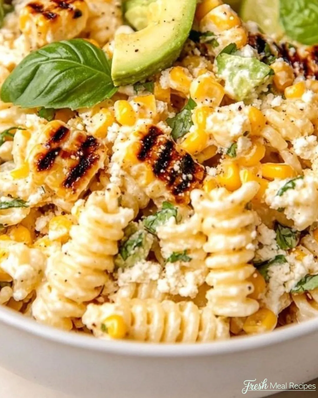 Juicy Street Corn Pasta Salad
