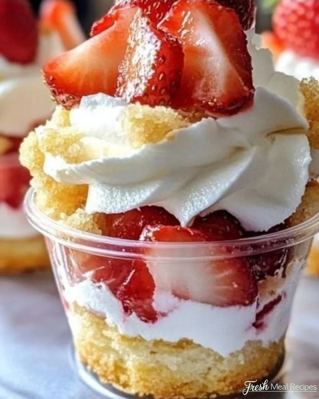 Easy Strawberry Shortcake Cups
