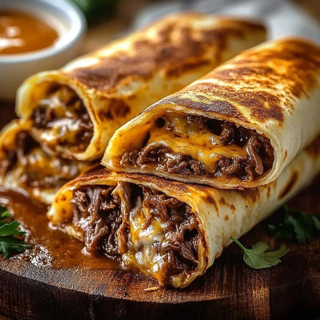 French Dip Tortilla Roll Ups