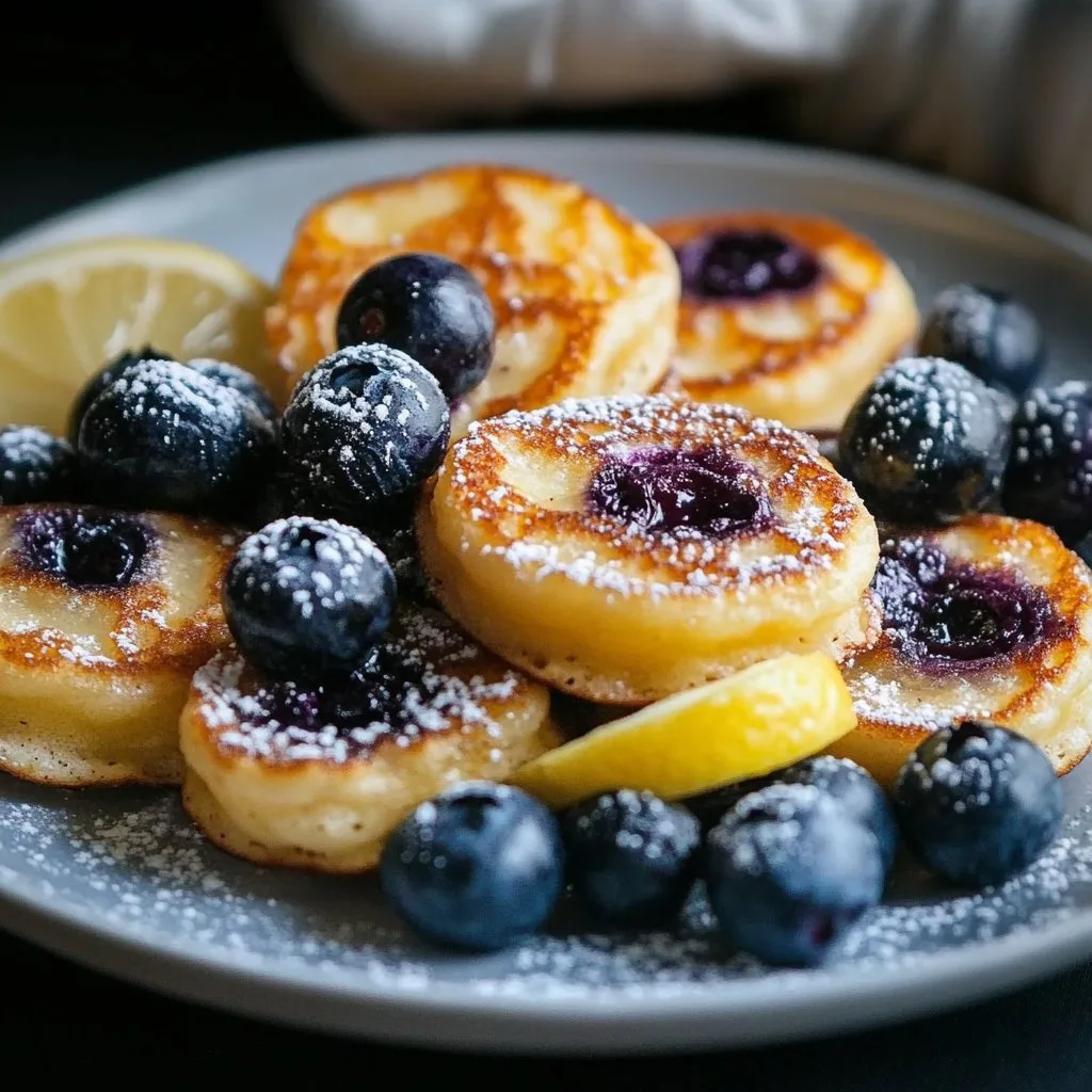 Blueberry Lemon Pancake Bites