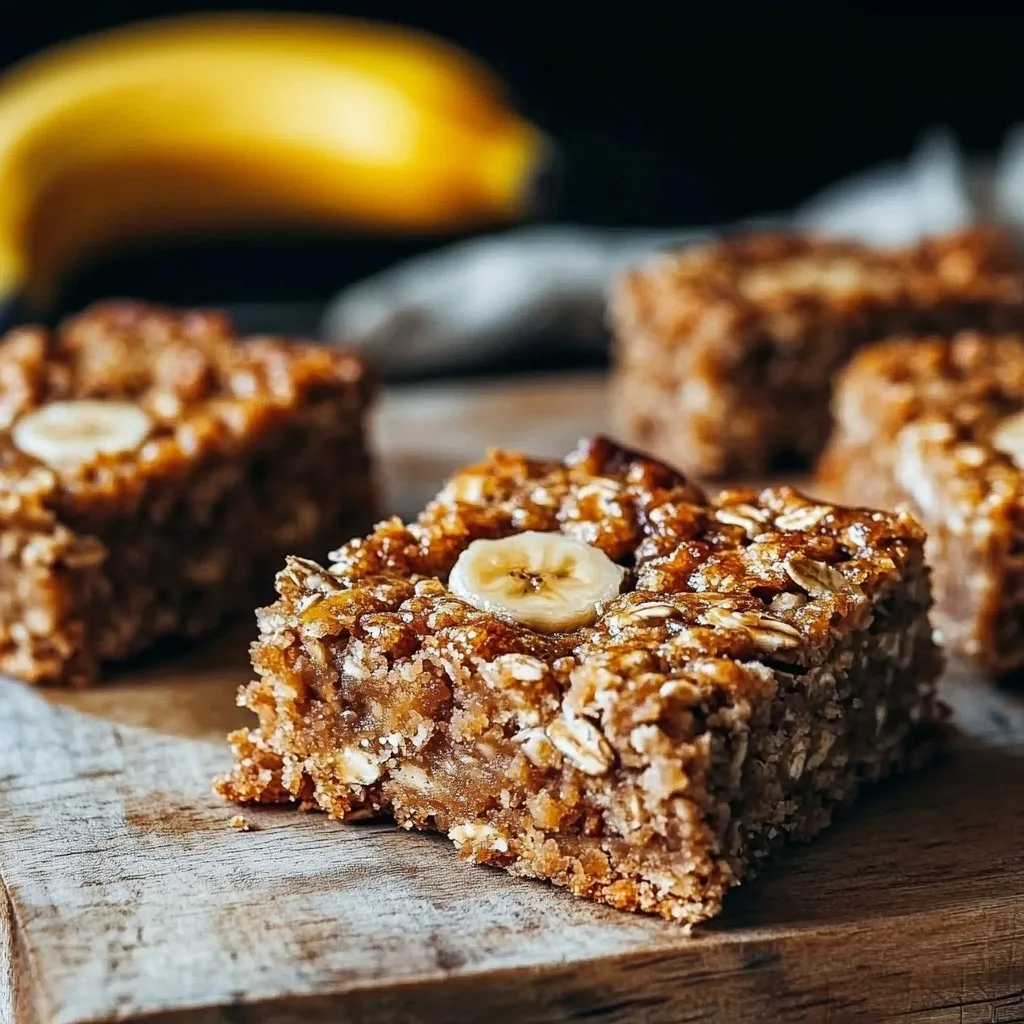 Banana Oatmeal Bars