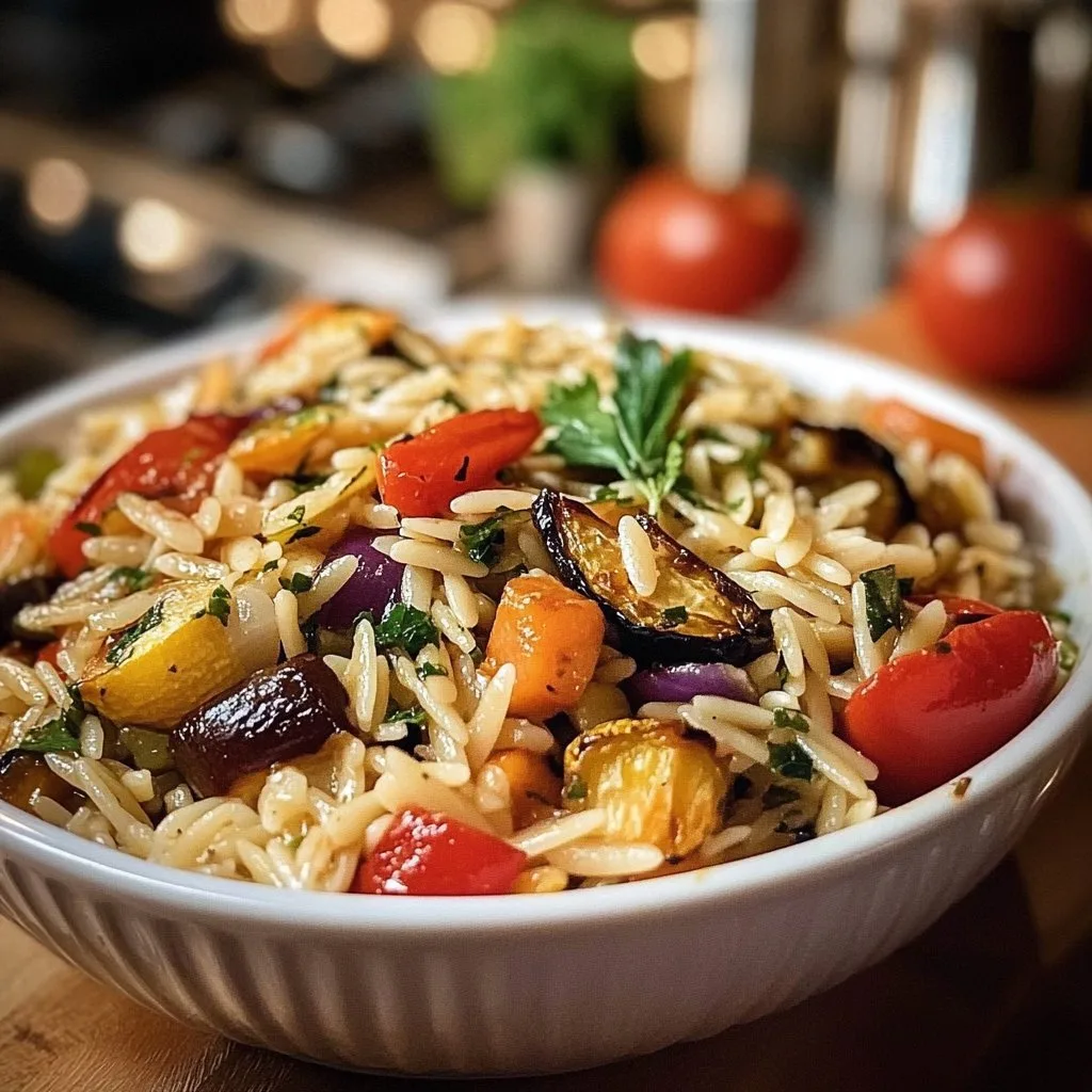 Roasted Vegetable Orzo