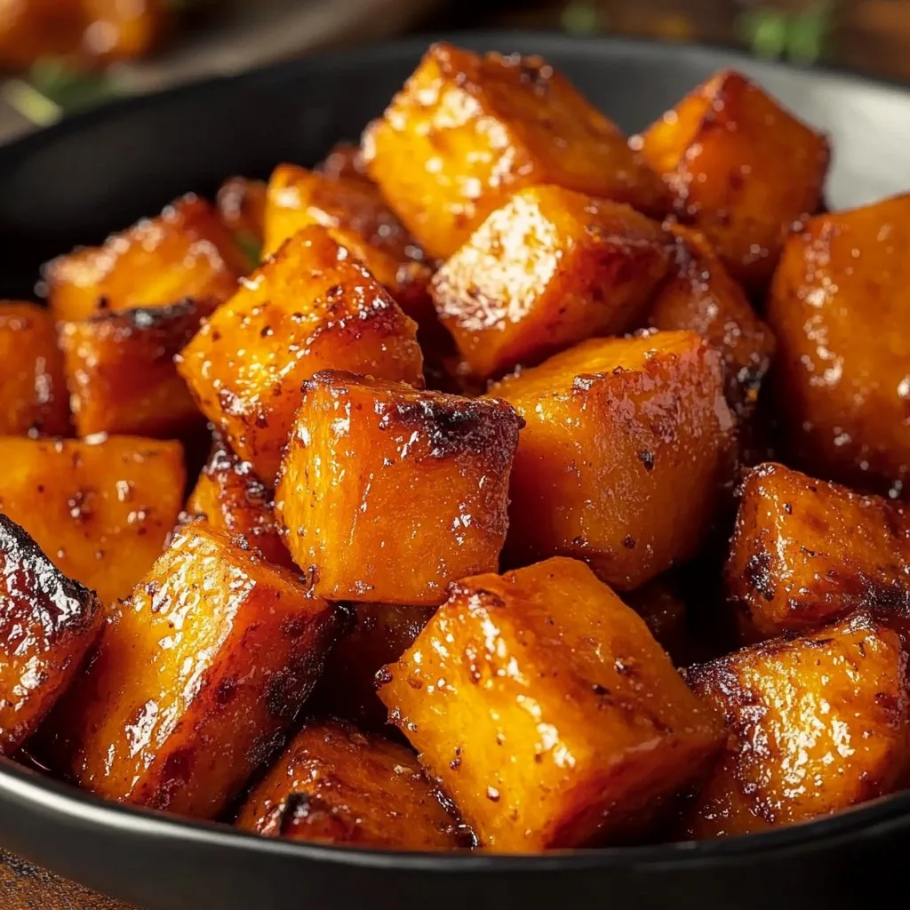 Roasted Sweet Potatoes with Maple Glaze