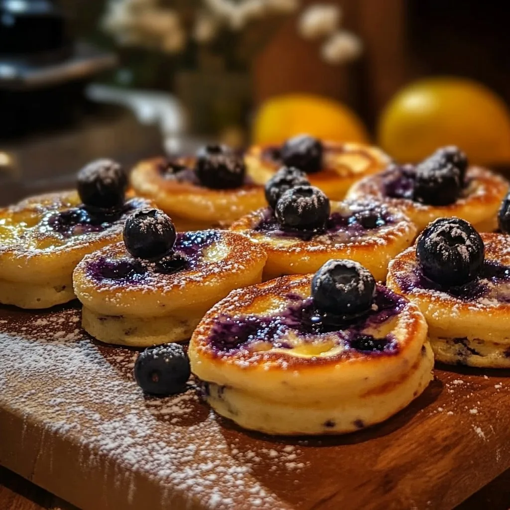 Blueberry Lemon Pancake Bites