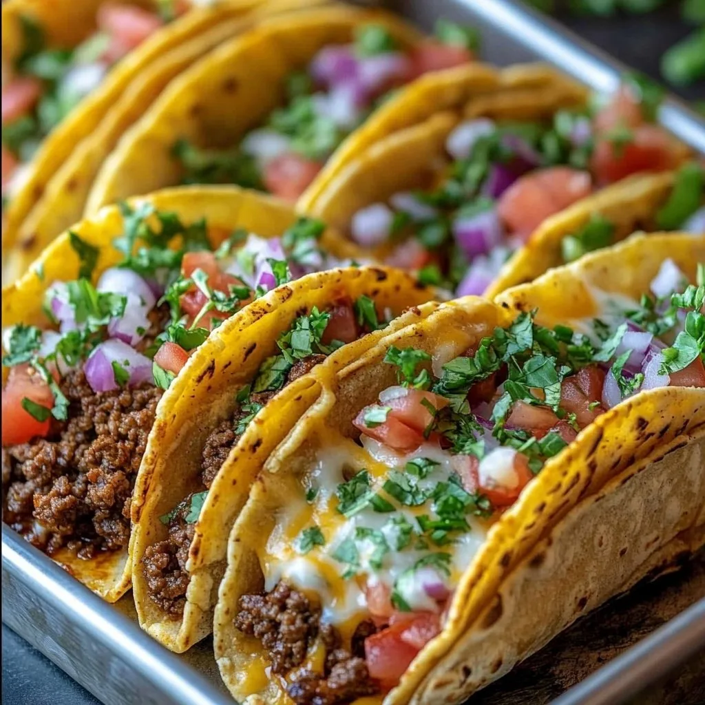 Oven-Baked Cheesy Tacos (Crispy & Loaded) You’ll Love!