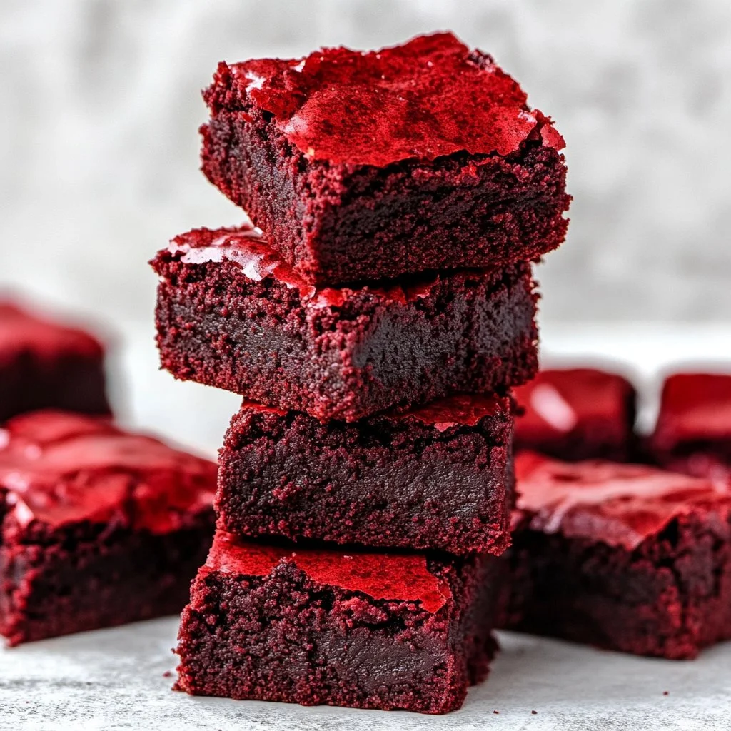 Best Homemade Red Velvet Brownies