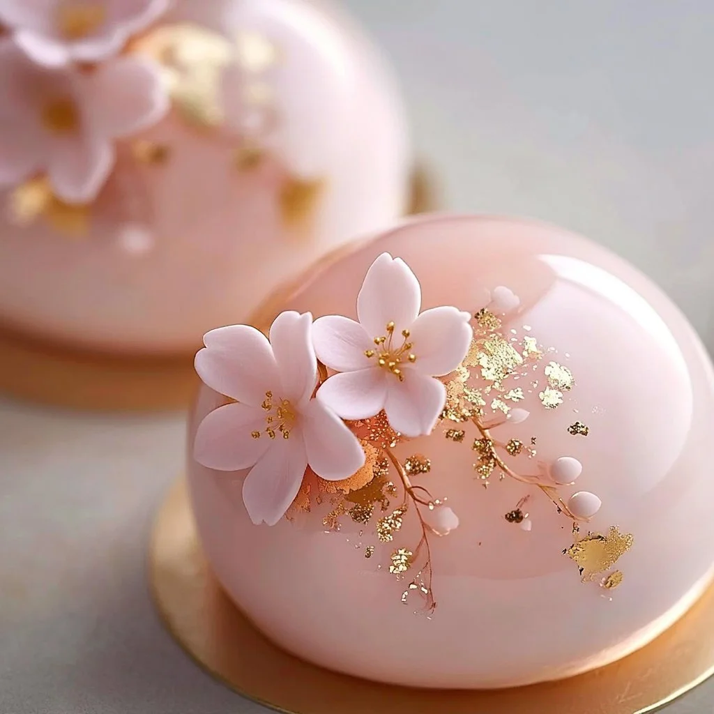 Cherry Blossom Mousse Domes
