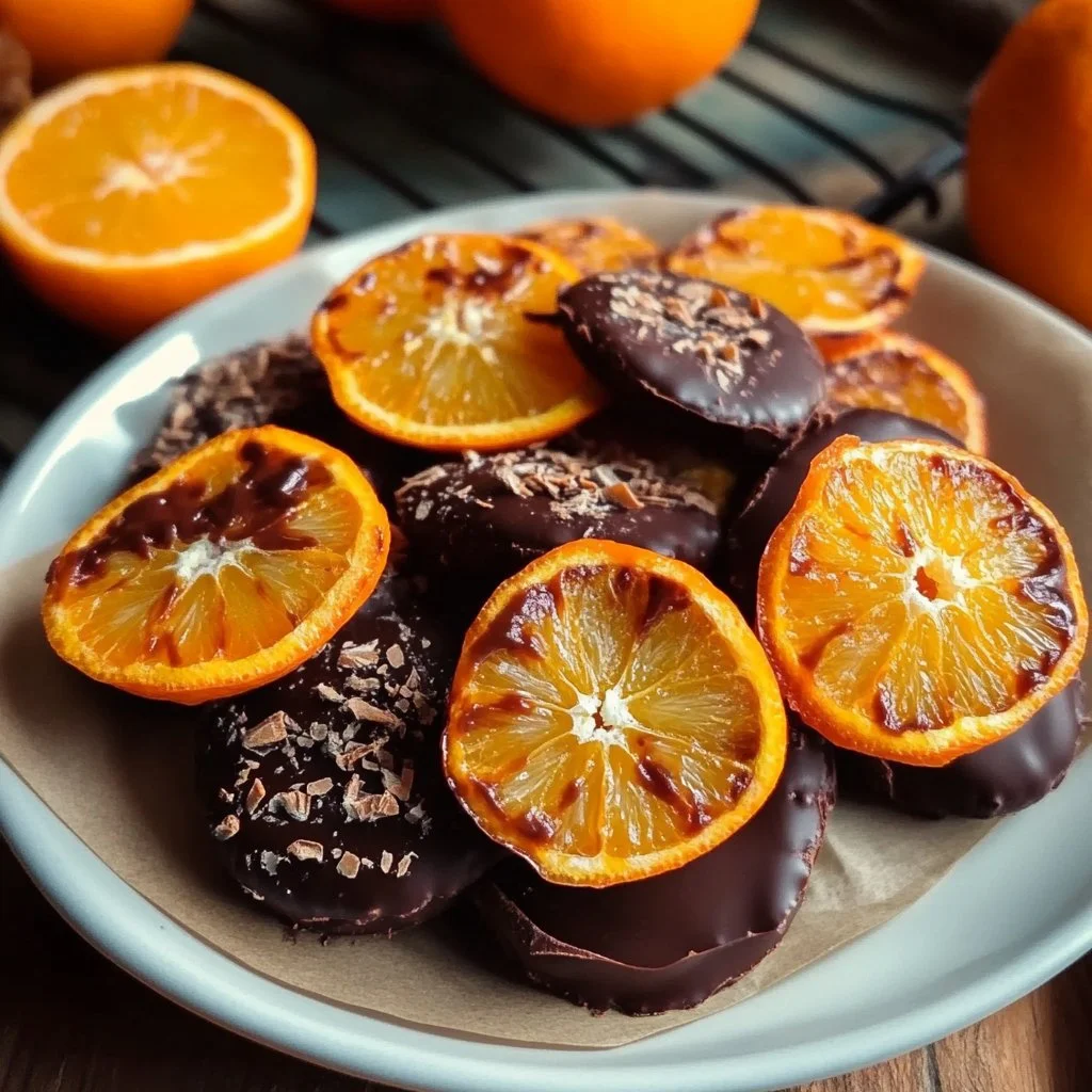 Chocolate-Dipped Candied Oranges