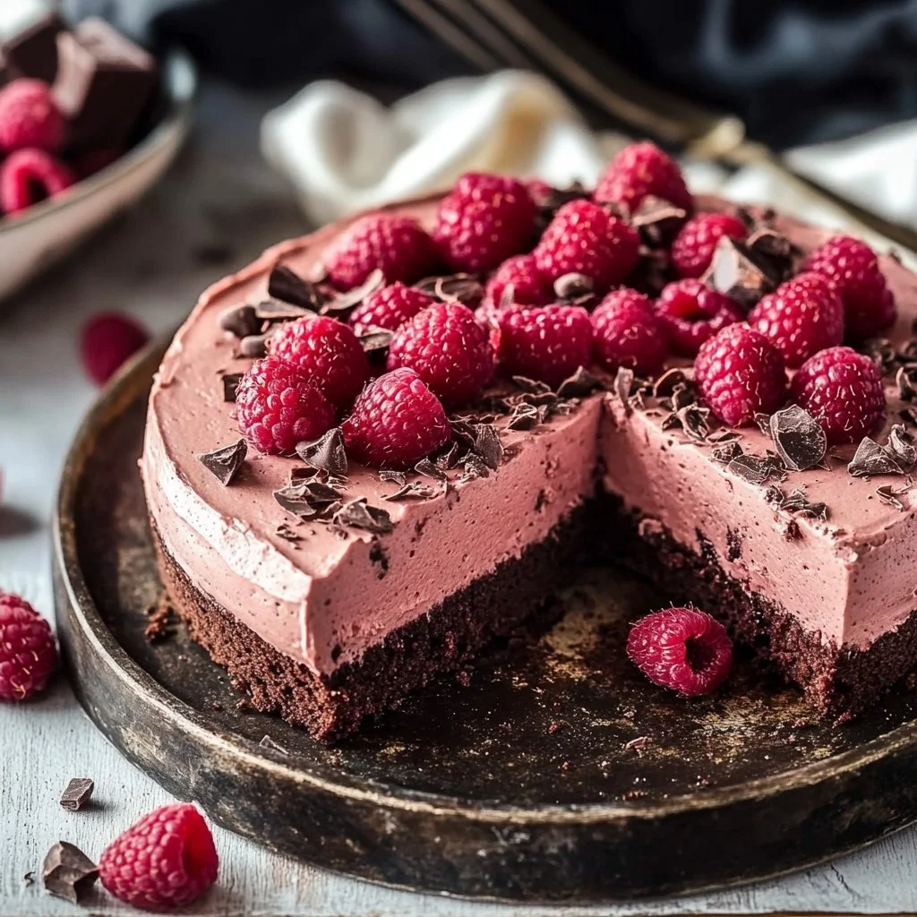 Chocolate Raspberry Mousse Cake Recipe