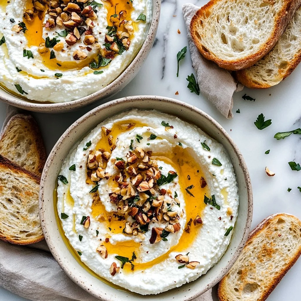 Delicious Ricotta Dip with Hot Honey