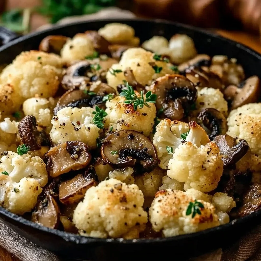 Garlic Cauliflower Mushroom Skillet: Quick & Delicious Dish