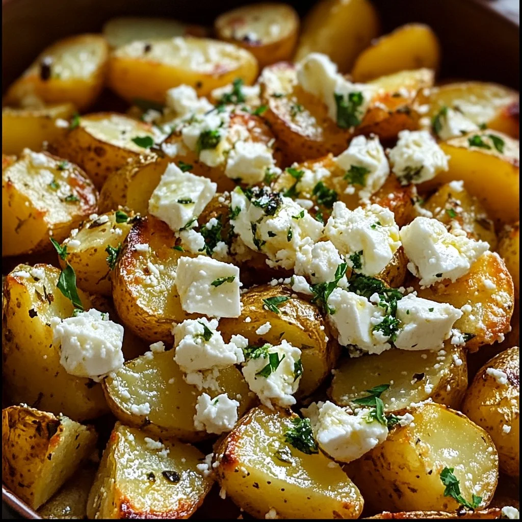Greek Feta Roast Potatoes
