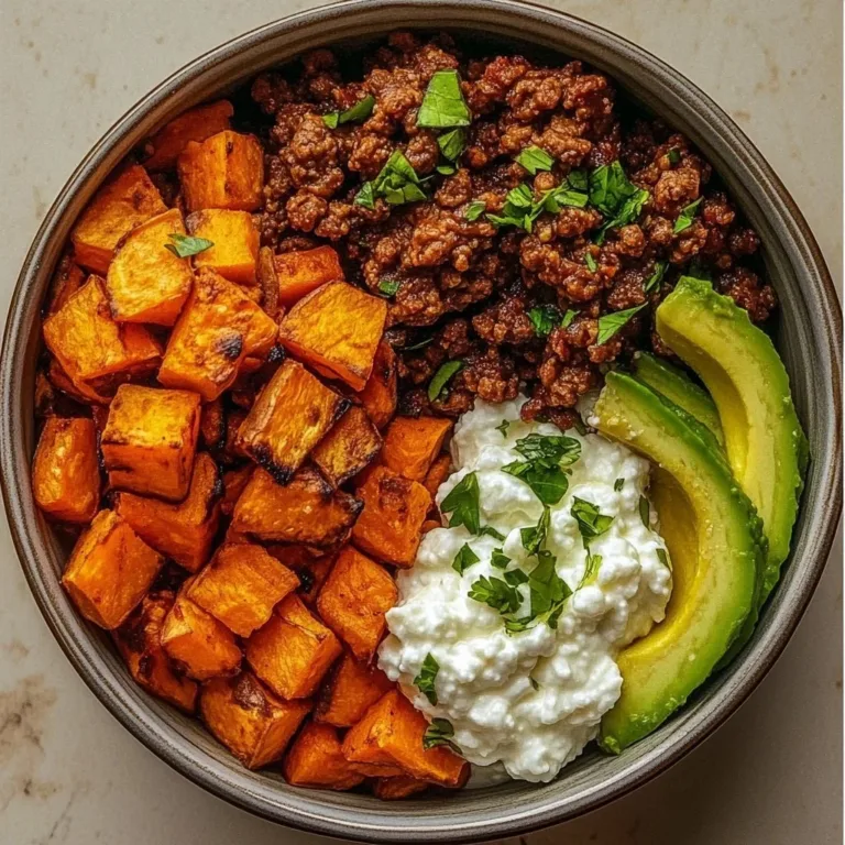 Ground Beef Hot Honey Bowl with spicy and sweet flavors