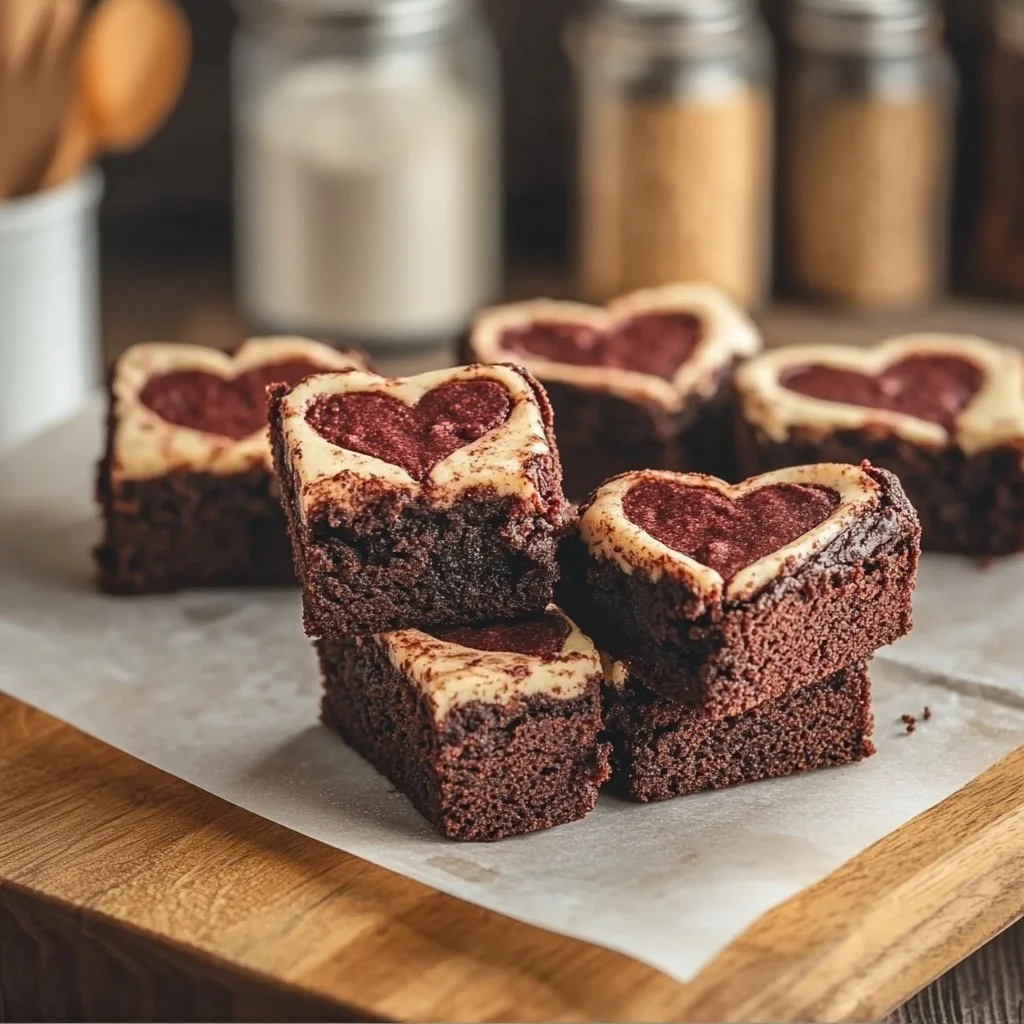 Heart Shaped Brownies