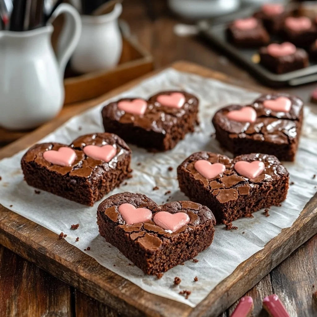 Heart Shaped Brownies Recipe