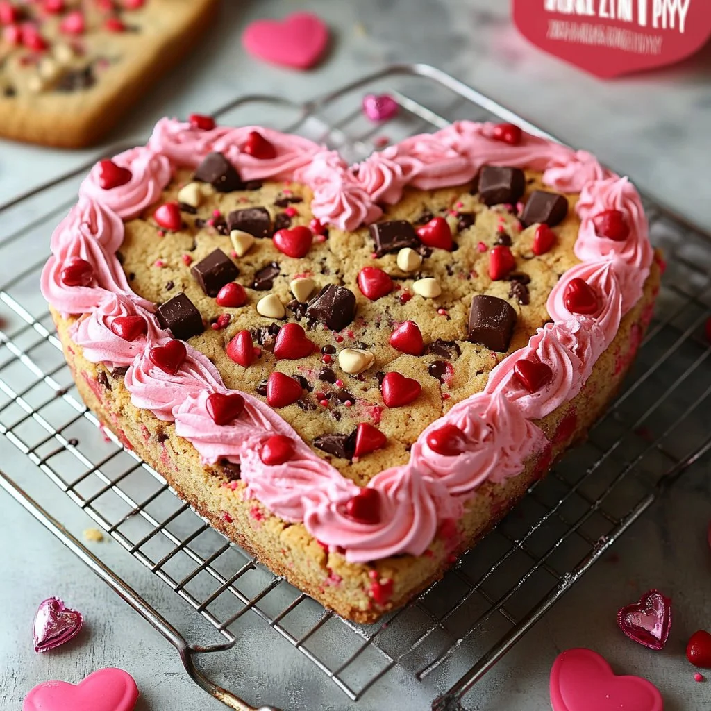 Heart Shaped Cookie Cake