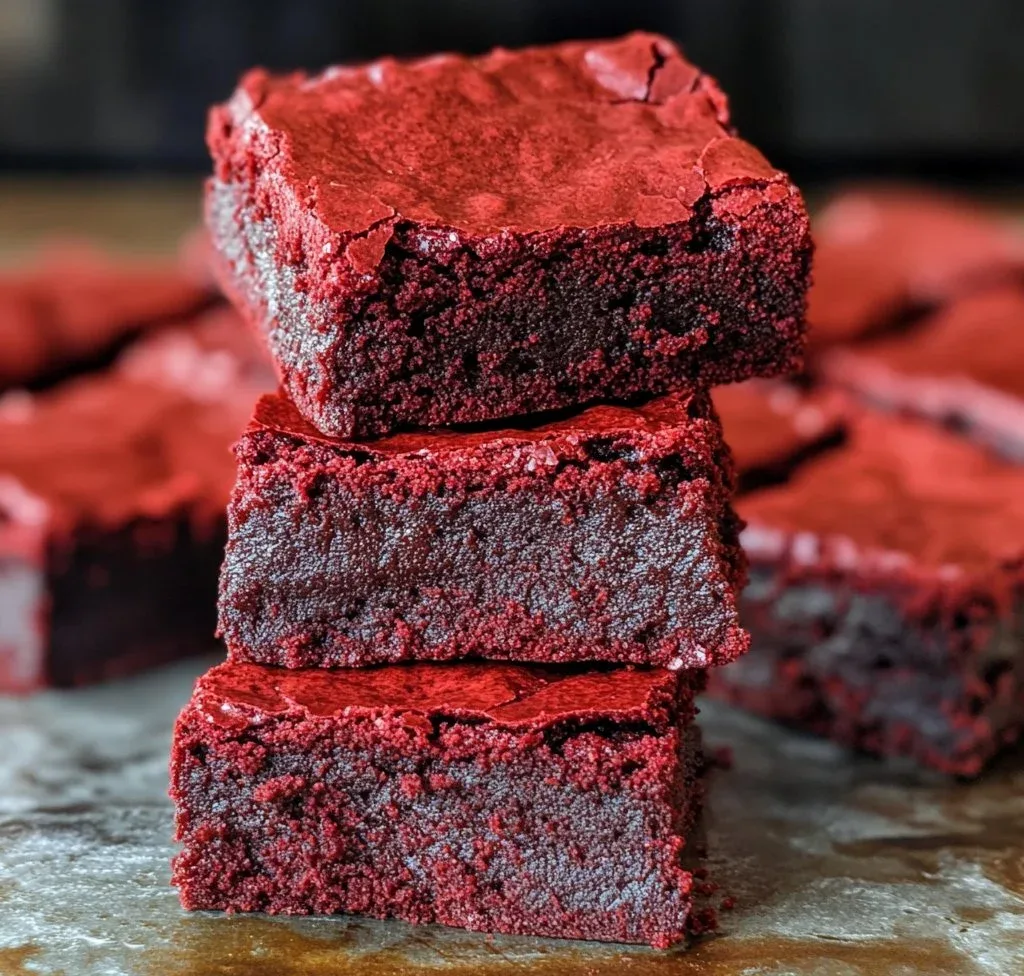 Best Homemade Red Velvet Brownies image 3 e1767822878227