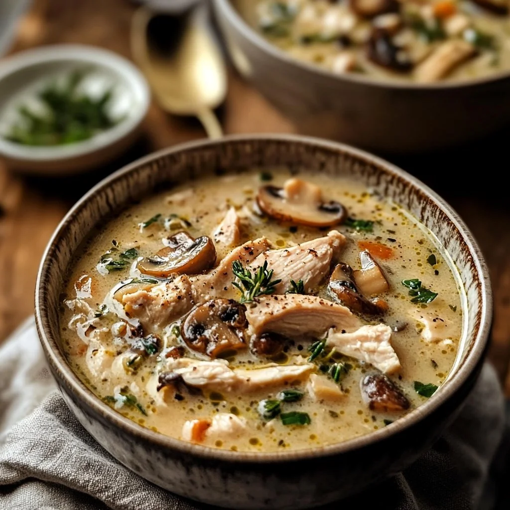Rotisserie Chicken Mushroom Soup