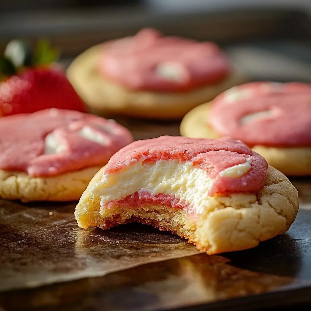 Strawberry Cheesecake Cookies