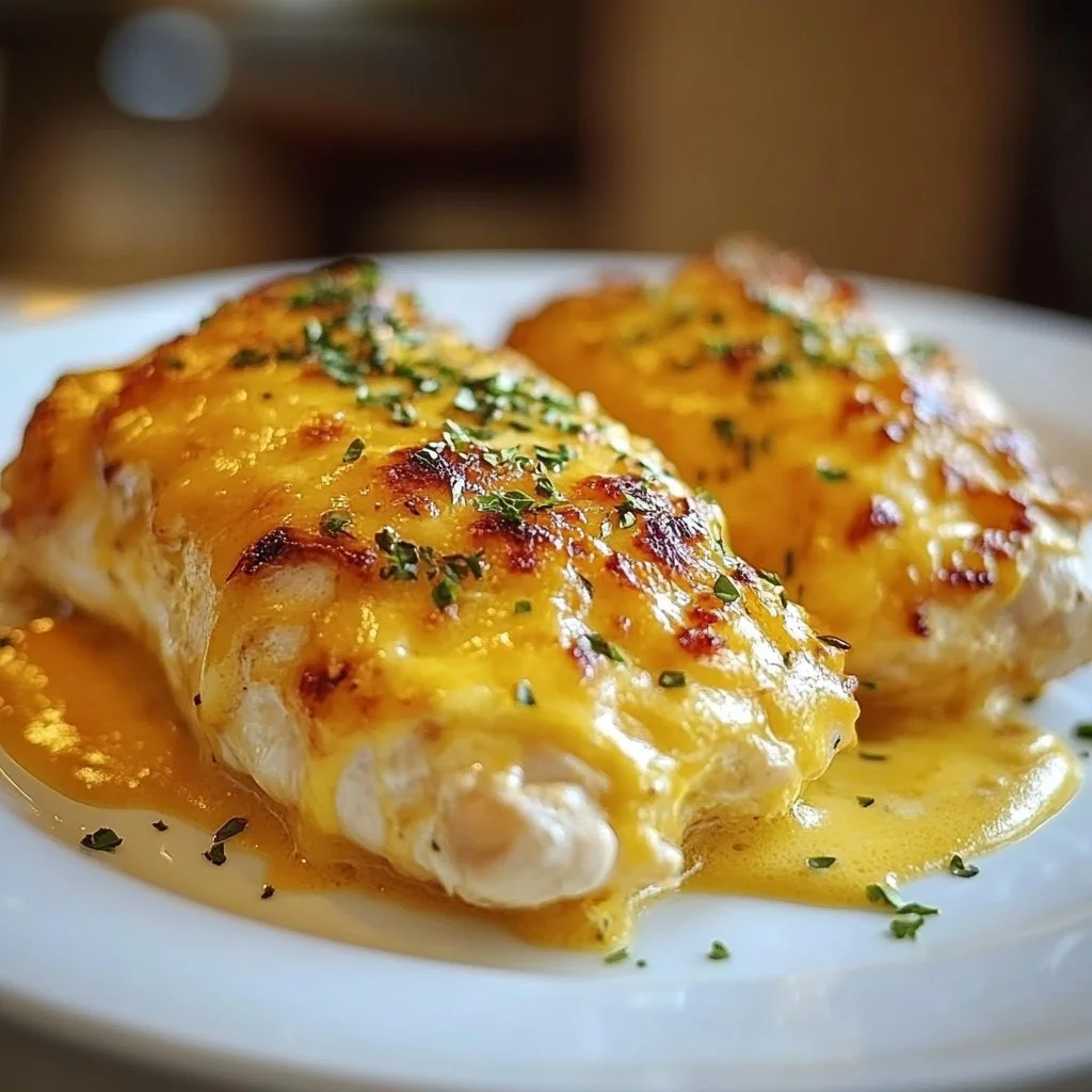 Delicious 4-ingredient ranch chicken bake served on a plate