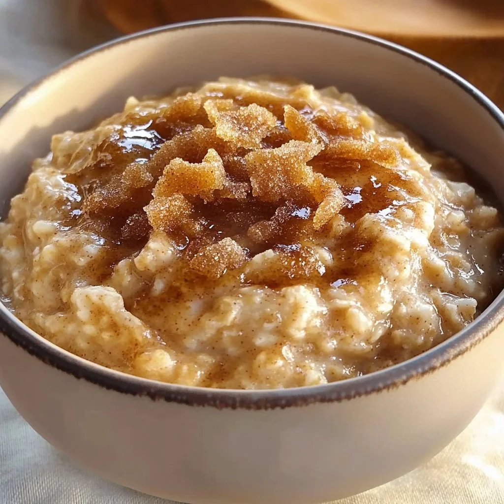 Bowl of brown sugar cinnamon oatmeal topped with fruits and nuts