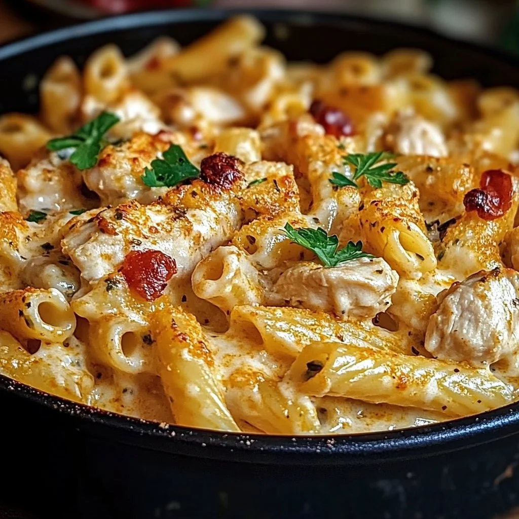 Cajun Cream Cheese Chicken Pasta Bake Recipe