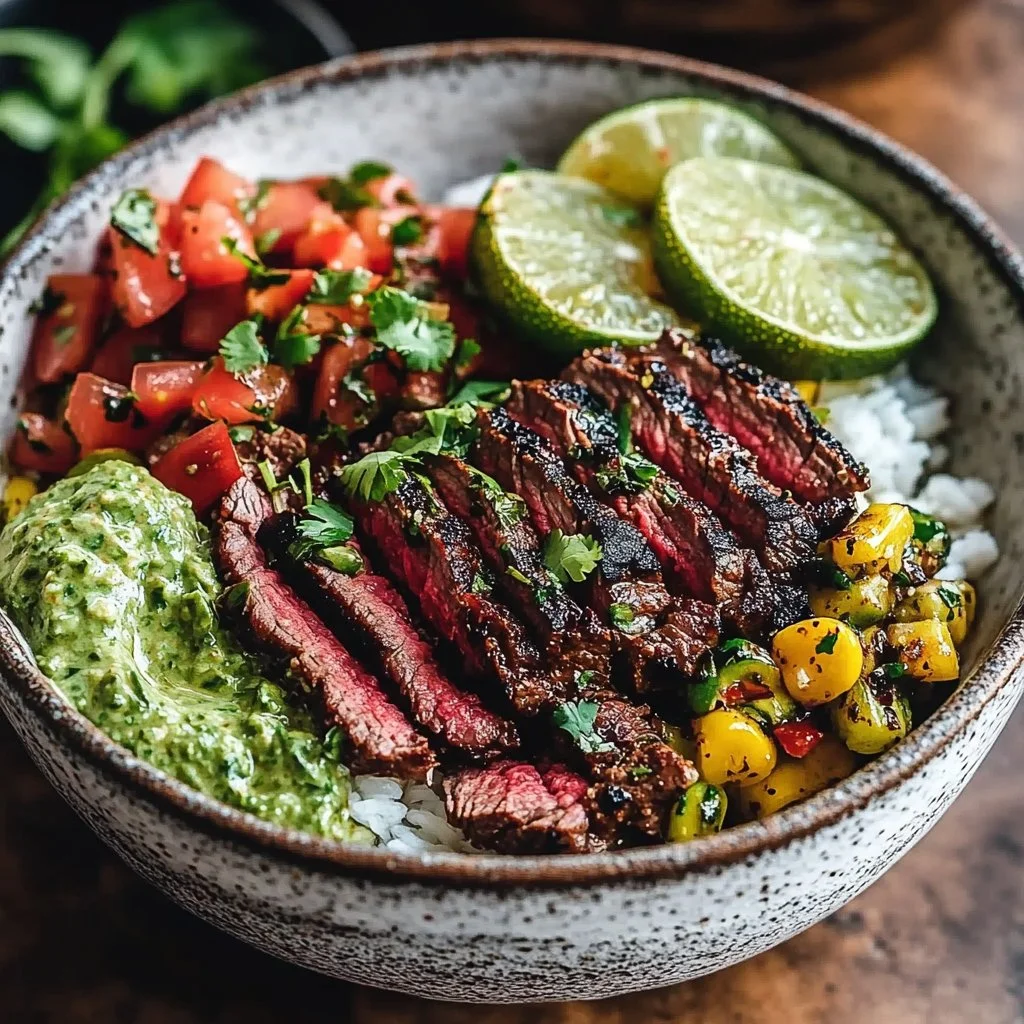 Cilantro Lime Steak Bowls
