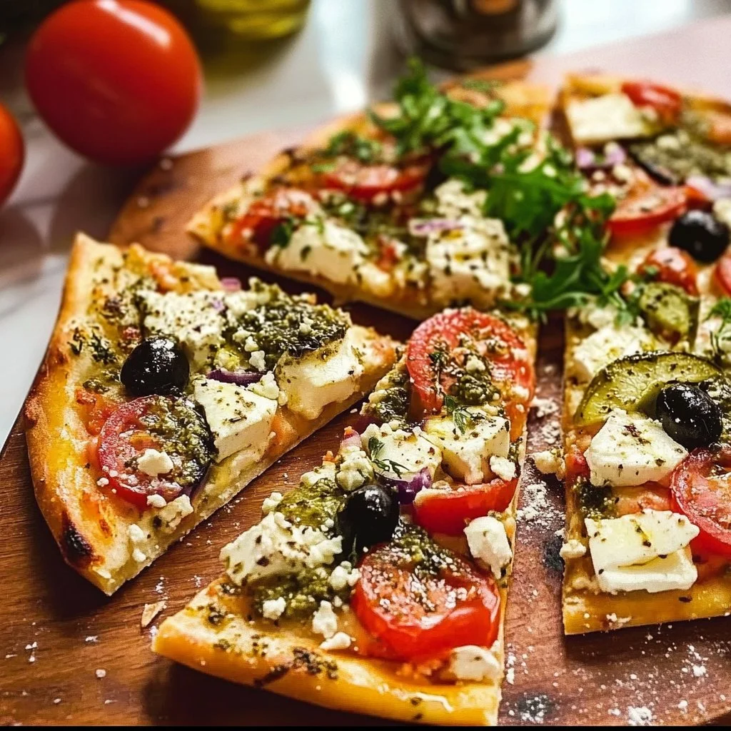 Greek Flatbread Pizza