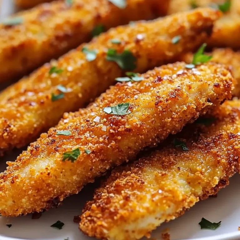 Homemade baked chicken tenders served on a plate with dipping sauce