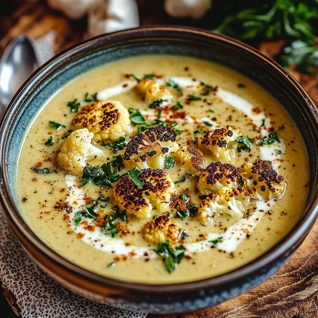 Mediterranean Cauliflower Soup Recipe