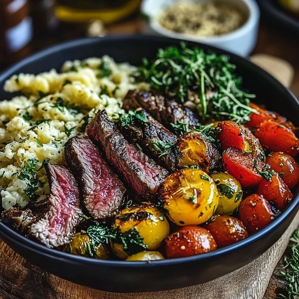 Mediterranean Steak Bowl Recipe