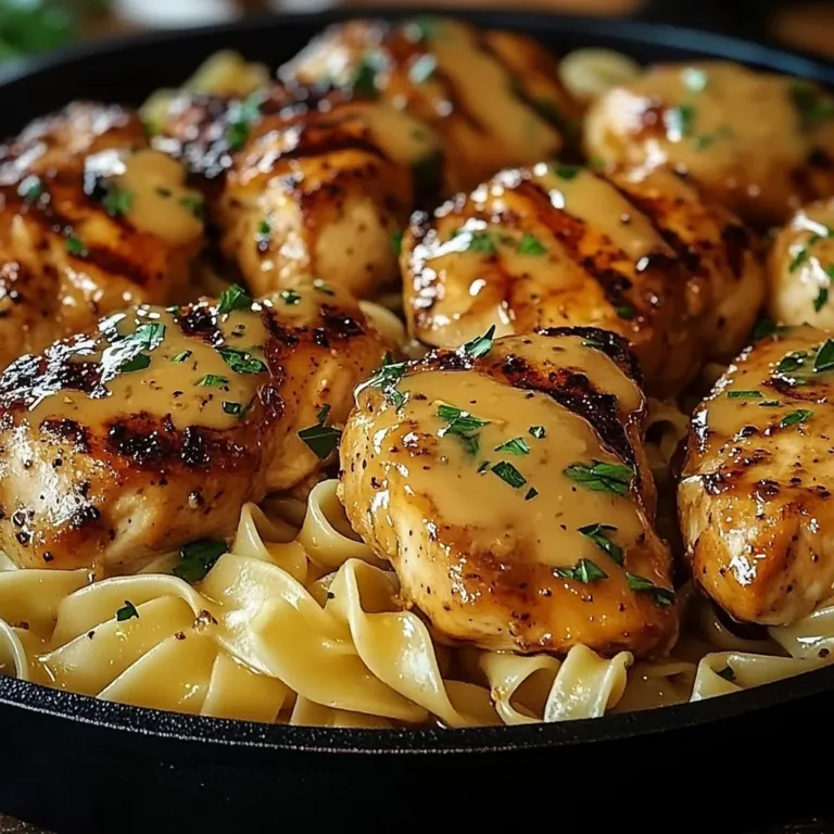 One-Pan Chicken with Buttered Noodles - A simple and flavorful dish.