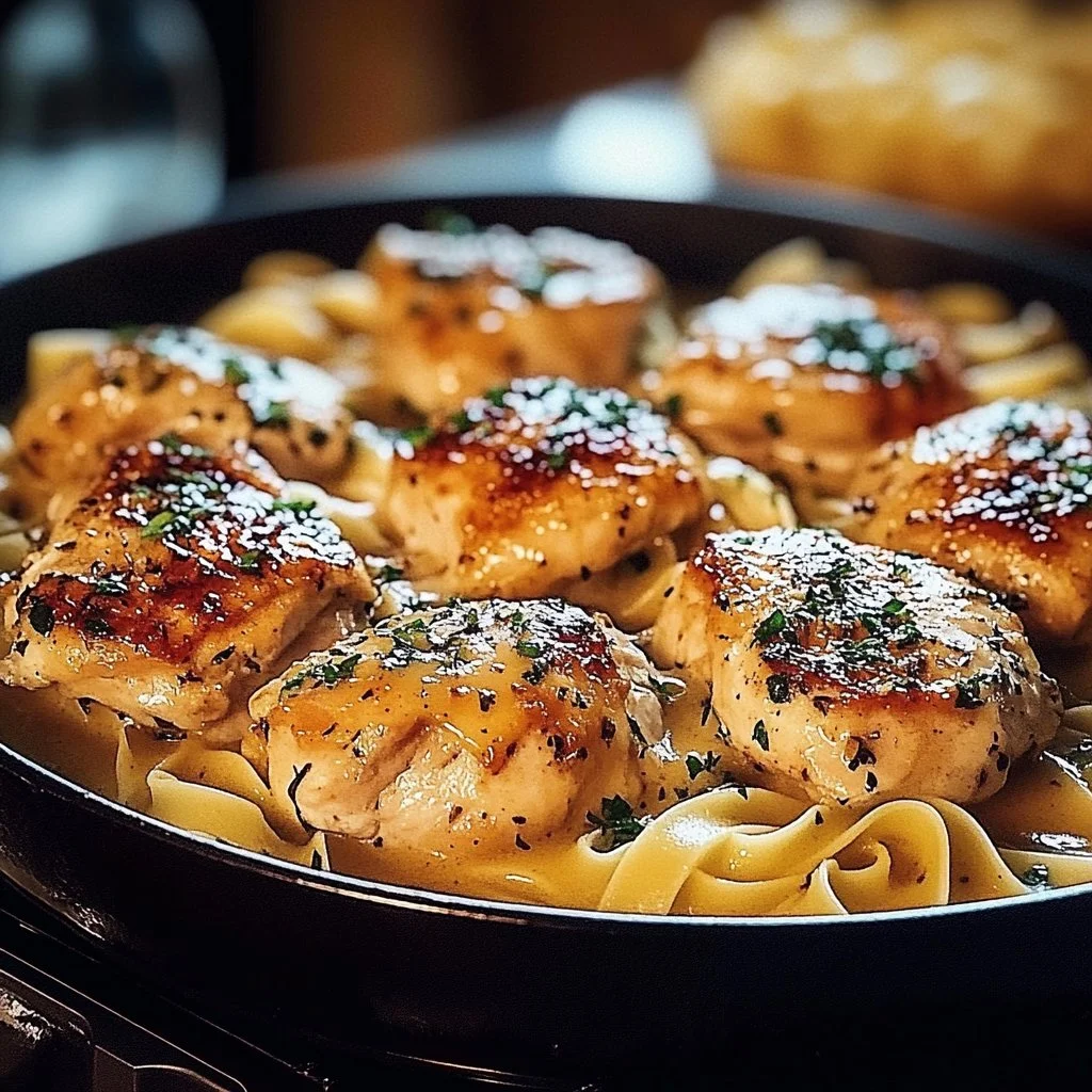 One-Pan Chicken with Buttered Noodles