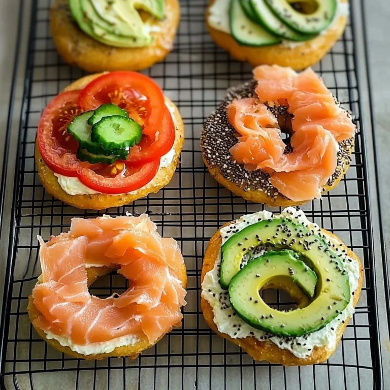 Quick Isey Skyr Bagels with a variety of toppings for a tasty meal.