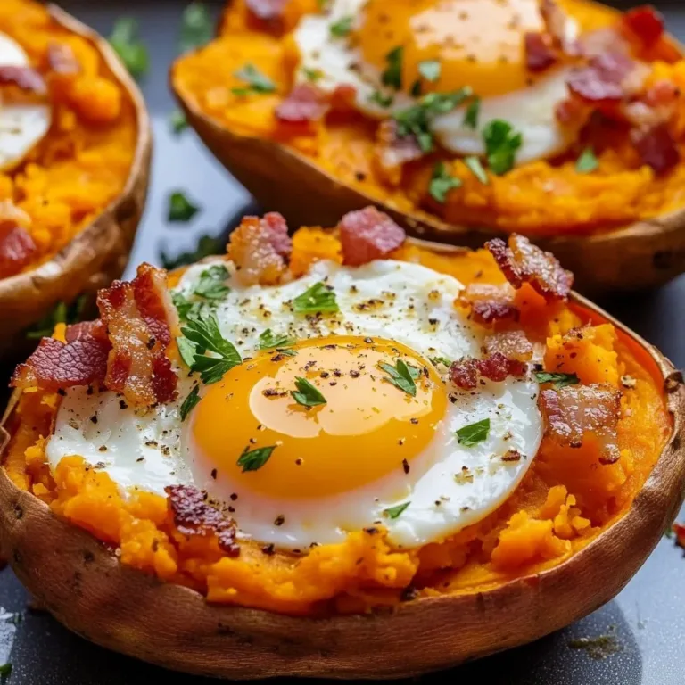 St. Patrick's Day sweet potato breakfast dish with green toppings