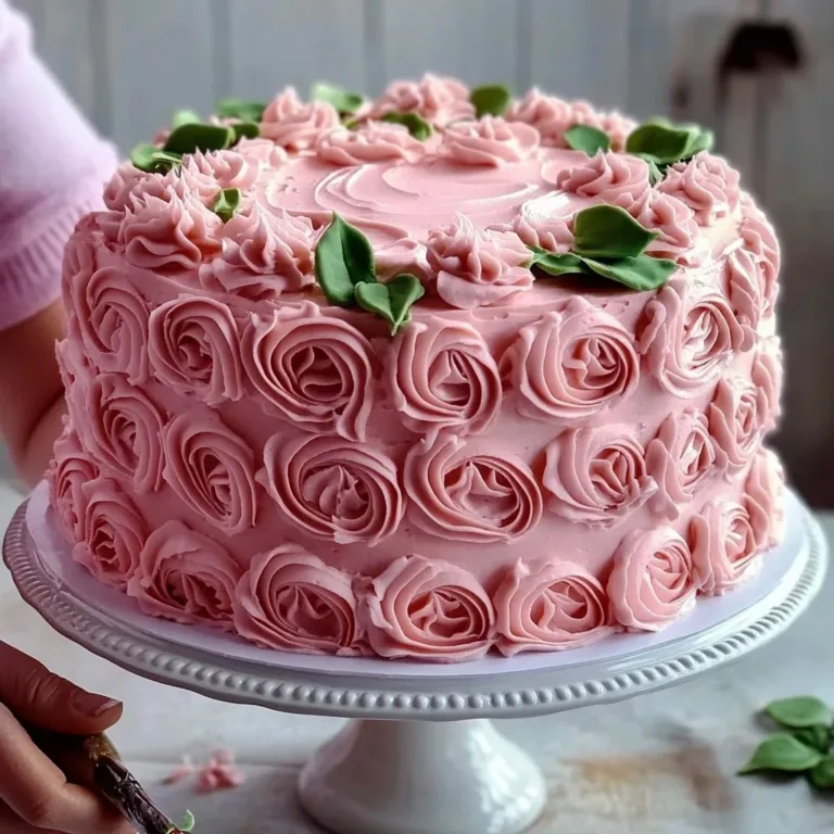 A beautifully decorated vintage heart cake with floral accents.