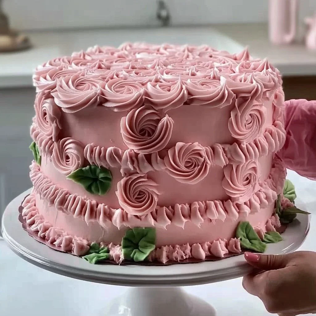 Vintage Heart Cake