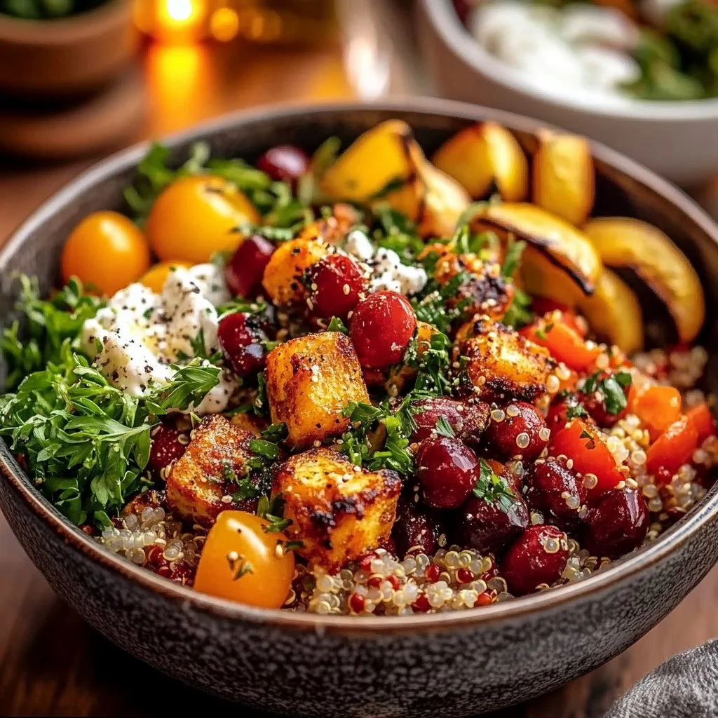 Winter Mediterranean Quinoa Bowl